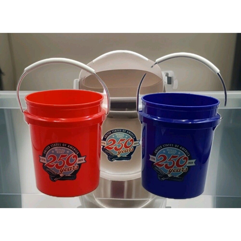 Commemorative mini buckets celebrating the 250th anniversary of the United State